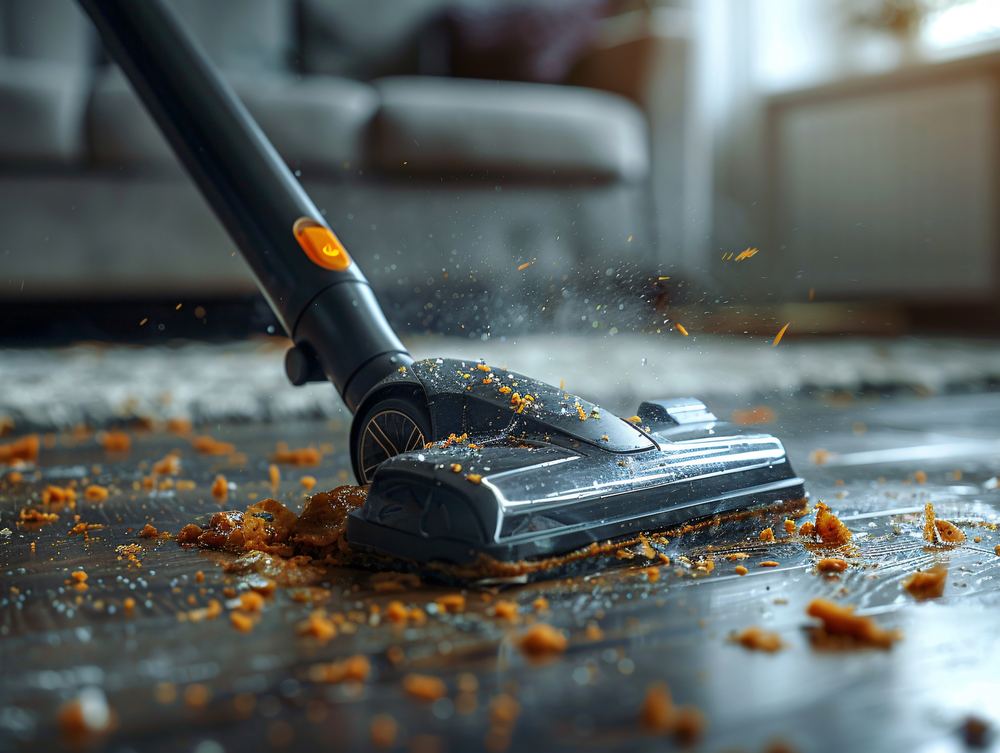 Deep cleaning a floor